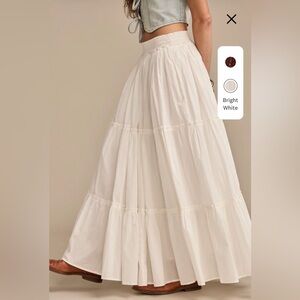 Lucky Brand Broomstick Cotton Maxi Skirt size Large NWT 🌞